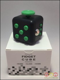 Fidget Cube - Zwart / Groen Fidget Cube - Zwart / Groen